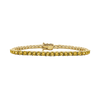 Tennis Bracelet with Citrine Stones (November Birthstones) in 14K Gold (1.75 mm - 4.0 mm)