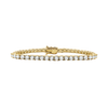 Tennis Bracelet with Lab Grown Diamond Stones (April Birthstones) in 14K Gold (1.75 mm - 4.0 mm)