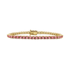 Tennis Bracelet with Tourmaline Stones (October Birthstones) in 14K Gold (1.75 mm - 4.0 mm)