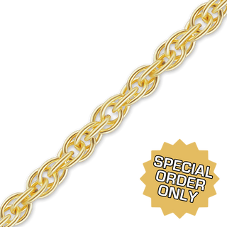 Special Order Only: Bulk / Spooled Classic Machine Rope Chain in Gold