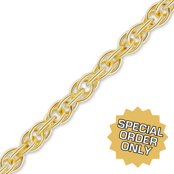 Special Order Only: Bulk / Spooled Classic Machine Rope Chain in Gold