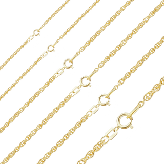 Manhattan Rope Anklet in 14K Yellow Gold