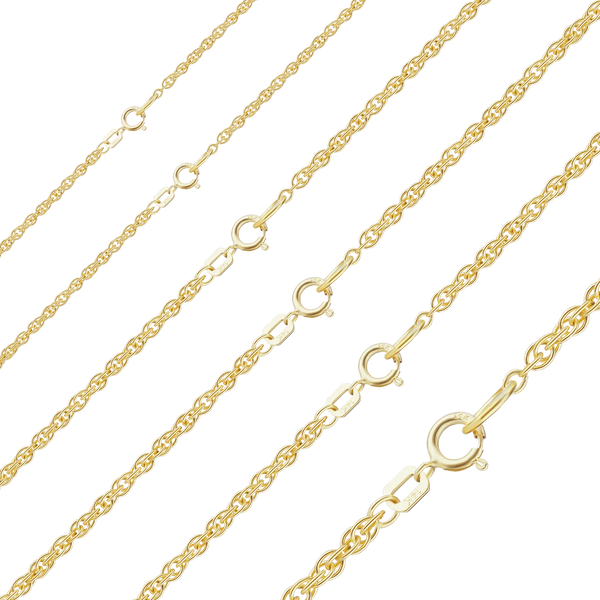 Manhattan Rope Anklet in 14K Yellow Gold
