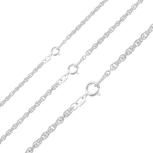 Load image into Gallery viewer, Manhattan Rope Bracelet in 14K White Gold
