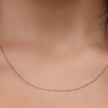 Load image into Gallery viewer, Manhattan Rope Chain Necklace in Sterling Silver
