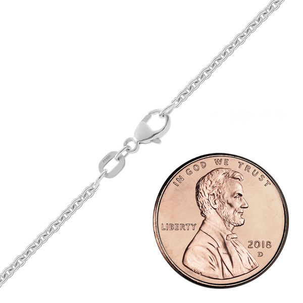 Finished Round Cable Bracelet in Platinum