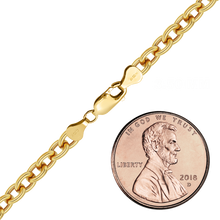Load image into Gallery viewer, Finished Heavy Round Cable Anklet in 14K Gold-Filled
