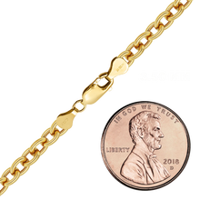 Load image into Gallery viewer, Finished Heavy Round Cable Necklace in 14K Gold-Filled
