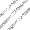 Finished Round Curb Chain Necklace in Sterling Silver
