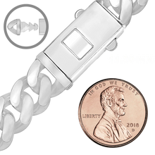Load image into Gallery viewer, Finished Handmade Cuban Curb Necklace in Sterling Silver
