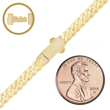 Load image into Gallery viewer, Finished Handmade Cuban Curb Necklace in 14K Yellow Gold
