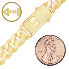 Load image into Gallery viewer, Finished Handmade Cuban Curb Necklace in 14K Yellow Gold
