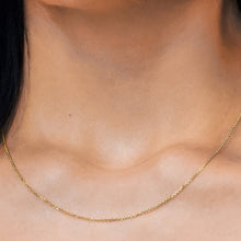 Load image into Gallery viewer, Delancey St. Diamond Cut Cable Necklace in 18K Yellow Gold
