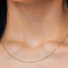 Delancey St. Diamond Cut Cable Necklace in 18K Yellow Gold