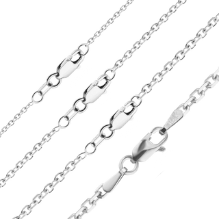 Delancey St. Diamond Cut Cable Bracelet in 14K White Gold