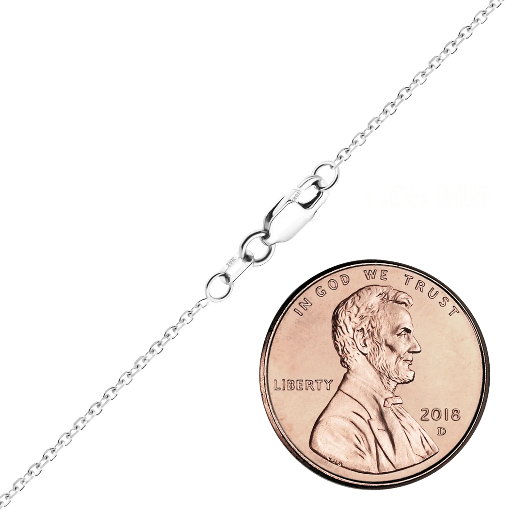 Delancey St. Diamond Cut Cable Bracelet in 18K White Gold