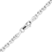 Load image into Gallery viewer, Delancey St. Diamond Cut Cable Necklace in 14K White Gold
