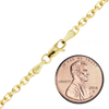 Delancey St. Diamond Cut Cable Anklet in 18K Yellow Gold