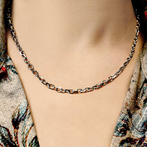 Delancey St. Diamond Cut Cable Chain Necklace in Sterling Silver