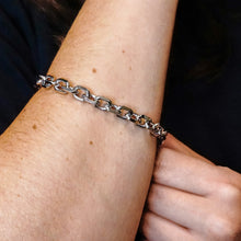 Load image into Gallery viewer, Delancey St. Diamond Cut Cable Chain Bracelet in Sterling Silver
