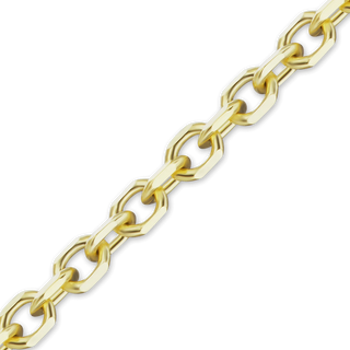 Bulk / Spooled Diamond Cut Round Semi-Solid Cable Chain in 14K Yellow Gold (1.05 mm - 3.80 mm)