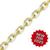 Bulk / Spooled Diamond Cut Round Semi-Solid Cable Chain in 14K Yellow Gold (1.05 mm - 3.80 mm)