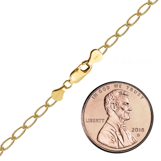 Finished Elongated Curb Bracelet in 14K Gold-Filled