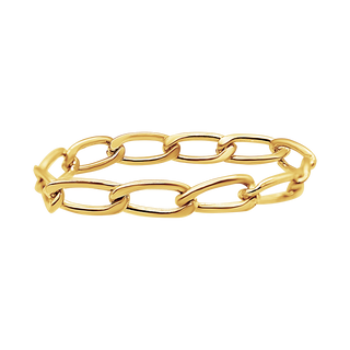 East Bowery Chain Ring in Gold Filled