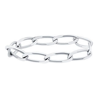 East Bowery Curb Chain Ring in Sterling Silver