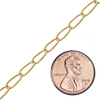 Bulk / Spooled Elongated Curb Chain in 14K Gold-Filled (2.50 mm - 5.30 mm)