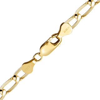 Finished Elongated Curb Anklet in 14K Gold-Filled