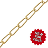 Bulk / Spooled Elongated Curb Chain in 14K Gold-Filled (2.50 mm - 5.30 mm)