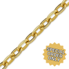Special Order Only: Bulk / Spooled Elongated Flat Cable Chain in Gold