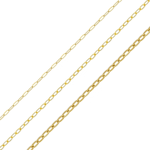 Load image into Gallery viewer, Bulk / Spooled Elongated Flat Cable Chain in 14K Yellow Gold (0.80 mm - 1.20 mm)
