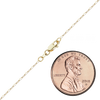 Flat Christopher St. Cable Necklace in 14K Yellow Gold