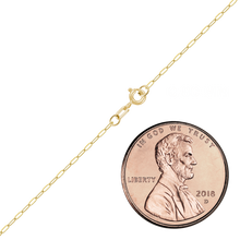 Load image into Gallery viewer, Flat Christopher St. Cable Anklet in 14K Yellow Gold
