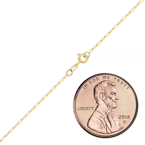 Flat Christopher St. Cable Anklet in 14K Yellow Gold