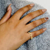 Houston St. Semi-Solid Cable Chain Ring in 14K Yellow Gold