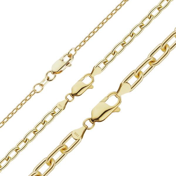 Christopher St. Cable Necklace in 18K Yellow Gold