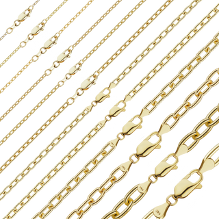 Christopher St. Cable Necklace in 14K Yellow Gold
