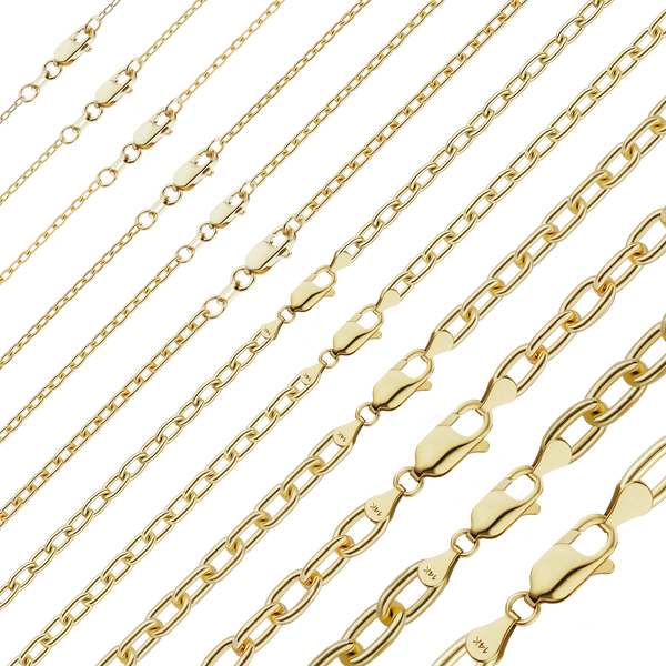 Christopher St. Cable Anklet in 14K Yellow Gold