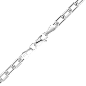 Christopher St. Cable Necklace in 14K White Gold