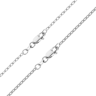 Christopher St. Cable Anklet in 14K White Gold
