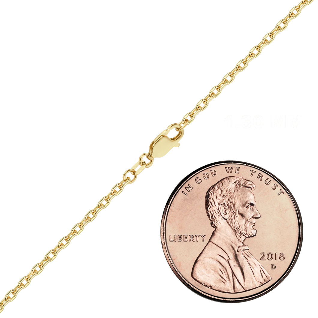 Finished Elongated Cable Bracelet in 14K Gold-Filled