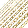 Bulk / Spooled Elongated Cable Chain in 14K & 18K Yellow Gold (1.00 mm - 5.90 mm)
