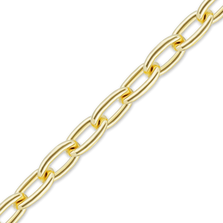 Bulk / Spooled Elongated Cable Chain in 14K & 18K Yellow Gold (1.00 mm - 5.90 mm)