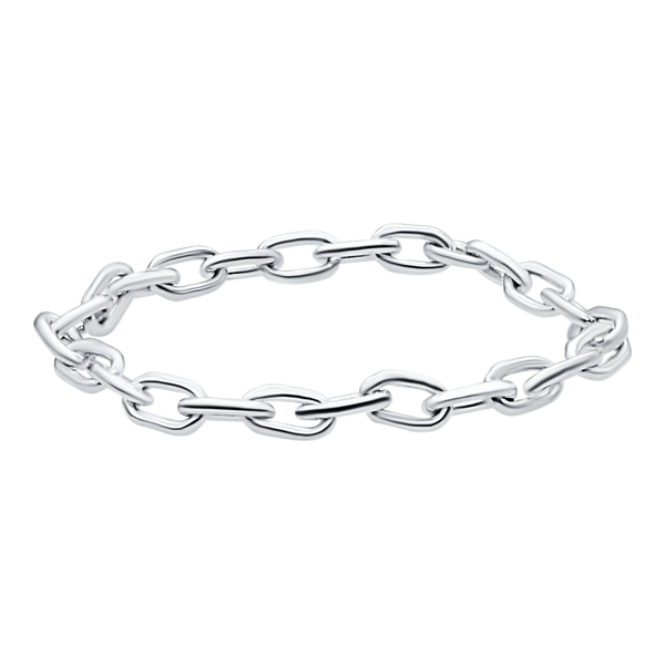 Christopher St. Cable Chain Ring in 14K White Gold