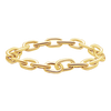 Houston St. Semi-Solid Cable Chain Ring in 14K Yellow Gold