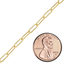Load image into Gallery viewer, Bulk / Spooled Elongated Cable Chain in 14K Gold-Filled (1.30 mm - 4.60 mm)
