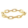 Houston St. Semi-Solid Cable Chain Ring in 14K Yellow Gold